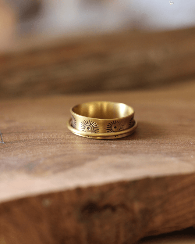 Bague sensorielle Soleïa Laiton