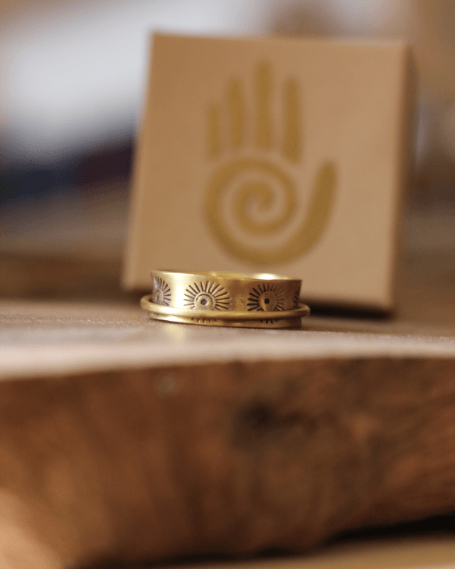 Bague sensorielle Soleïa Laiton
